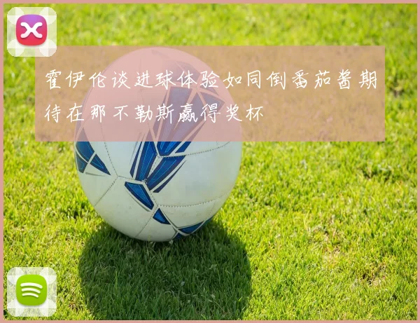 霍伊伦谈进球体验如同倒番茄酱期待在那不勒斯赢得奖杯